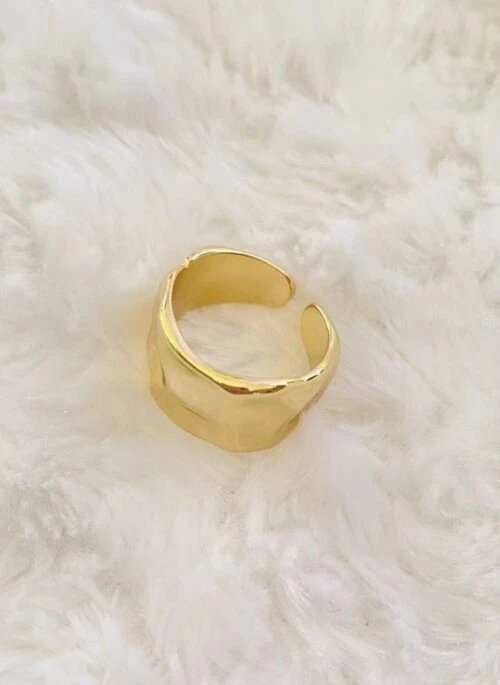 Gold Open Band Ring | Rose - BlackPink