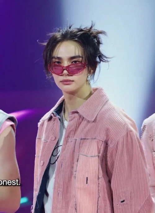 Pink Corduroy Style Button-Up Jacket | Hyunjin – Stray Kids