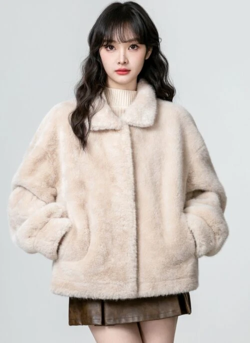 Soft Fleece Warm Mink Jacket