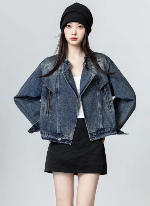 Vintage Denim Jacket Retro Style