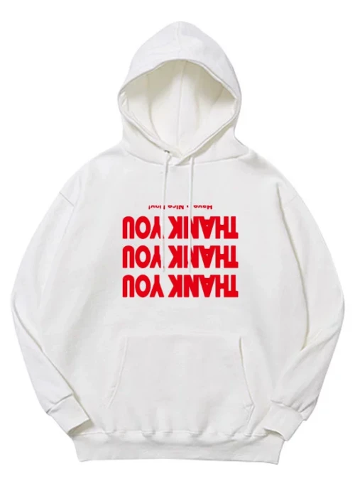 White Thank You Hoodie | IU