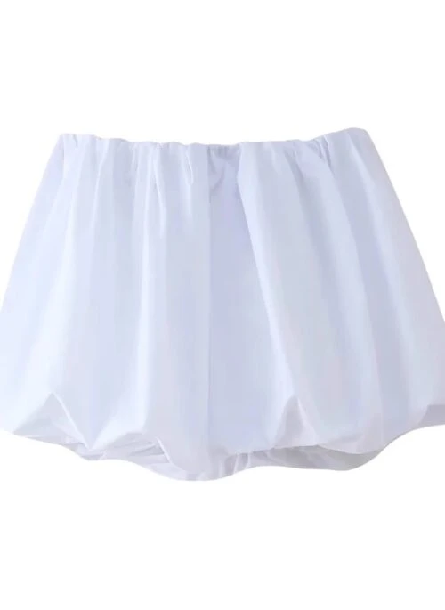 White Versatile Bubble Skirt | Eunchae – Le Sserafim