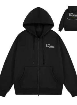 Black “My Cat Is A Rockstar” Hoodie | Jay – Enhypen