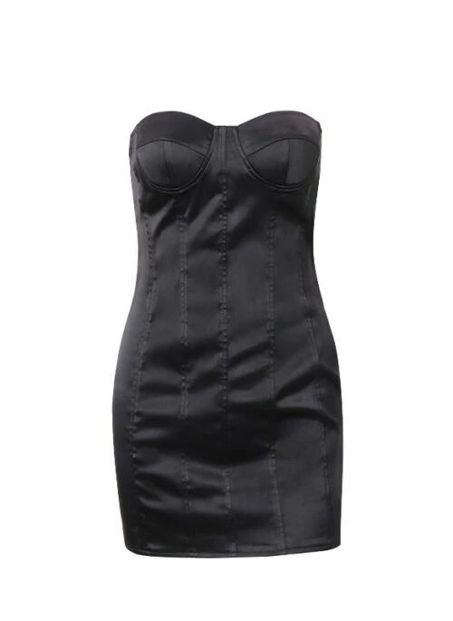 Black Corset Style Bustier Dress | Soyeon – (G)I-DLE