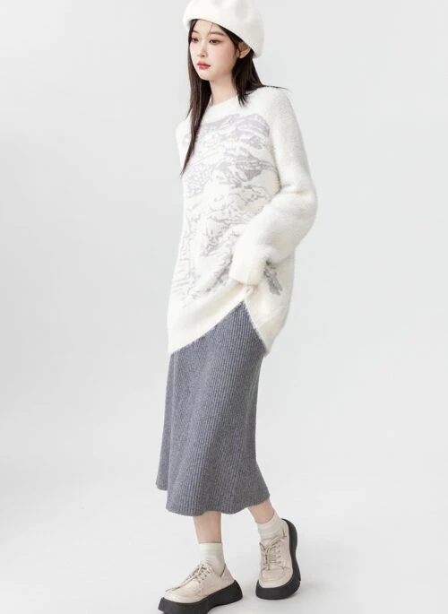 Cozy Furry Knit Sweater