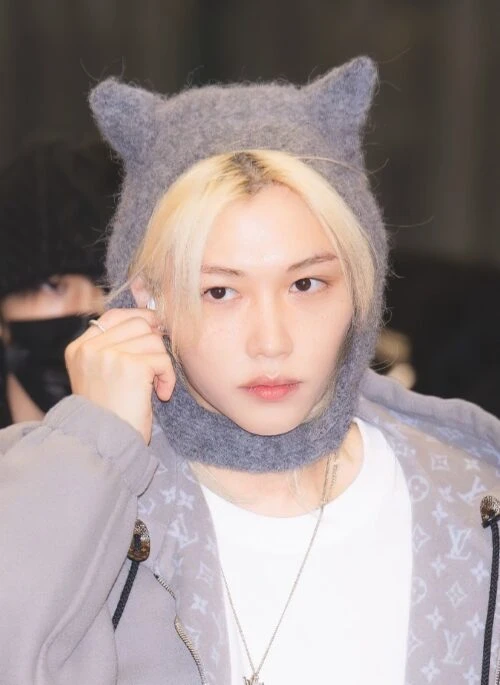 Grey Devil Horns Balaclava Hat | Felix – Stray Kids