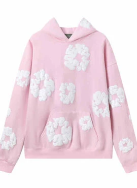 Pink Cotton Wreath Pattern Hoodie | Danielle – NewJeans