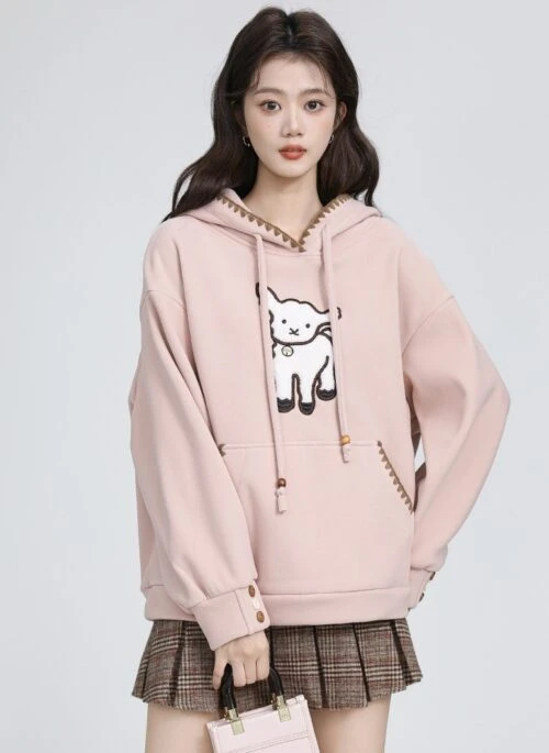 Pink Cozy Fleece Hoodie