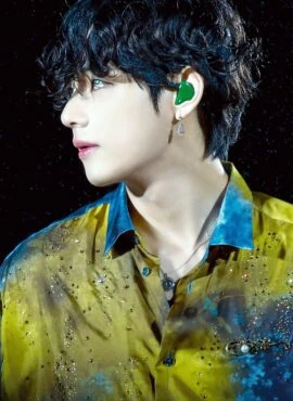 Silver Crystal Drop Hook Earrings | Taehyung – BTS