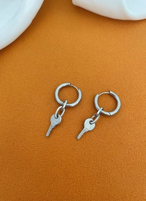 Silver Keys Customizable Earrings | Hyunjin – Stray Kids