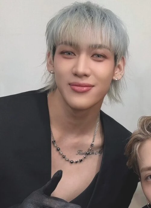 Silver Metal Beaded Necklace | Bambam - GOT7