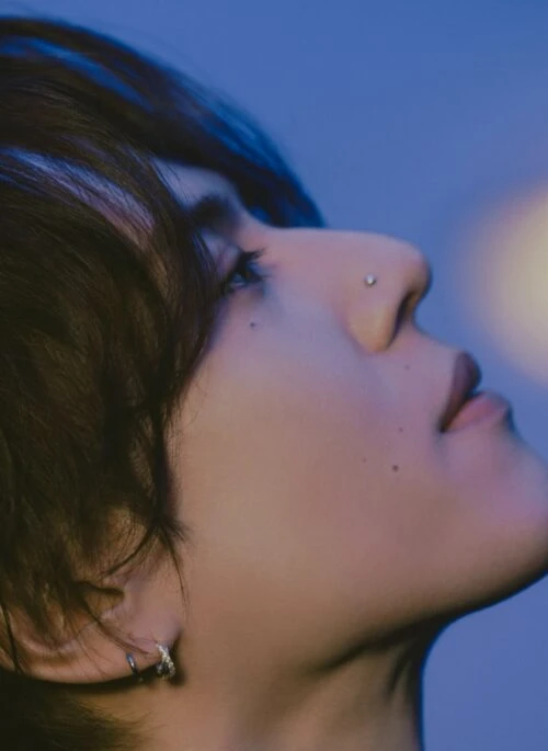 Silver Twisted Hoop Earrings | Yugyeom – GOT7