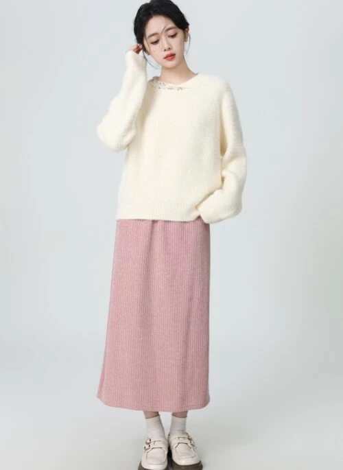 Soft Mohair Knit Sweater