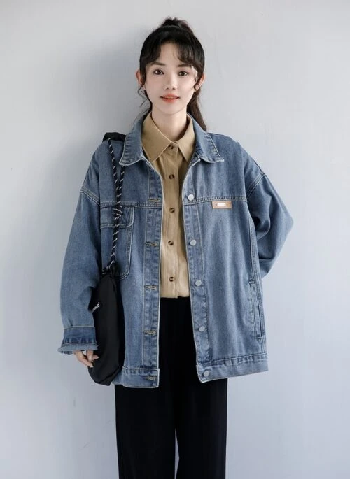 Vintage Denim Jacket Casual Style