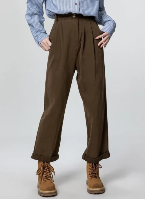 Vintage High Waist Wide Leg Pants