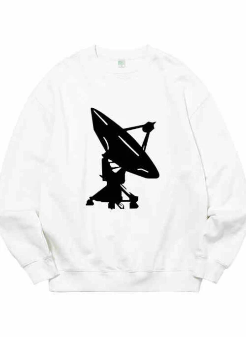 White Satellite Print Sweatshirt | Baekhyun – EXO