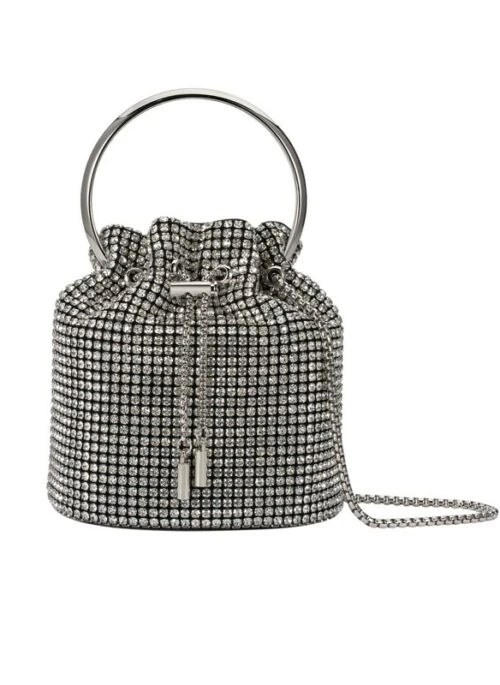 Silver Rhinestones Bucket Bag | Kang Ji Yun – Love Scout