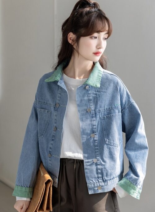 Trendy Spring Short Denim Jacket