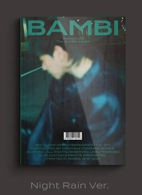 BAEKHYUN 3rd Mini Album – BAMBI | Photobook, Night Rain version