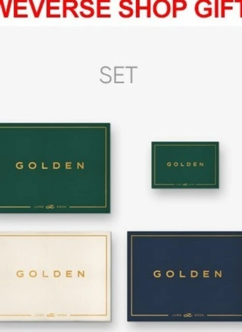 JUNG KOOK Solo Album – GOLDEN | Weverse Albums, Weverse Shop Gift, Set version