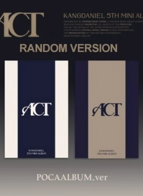 KANG DANIEL 5th Mini Album – ACT | POCA Album, Random version