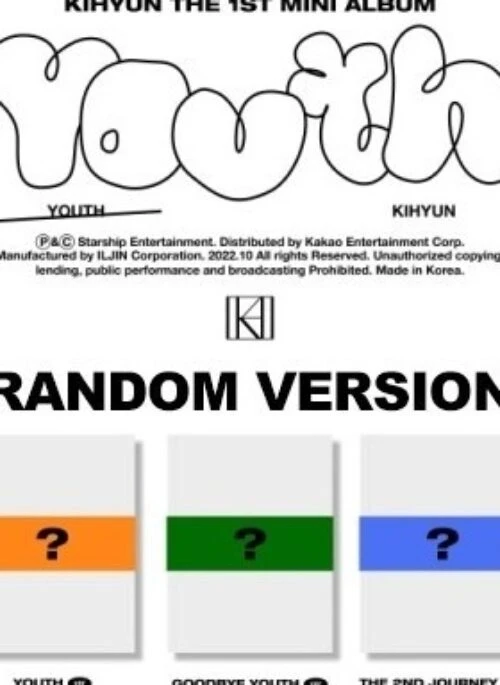 KIHYUN 1st Mini Album – YOUTH | Random version