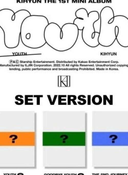 KIHYUN 1st Mini Album – YOUTH | Set version