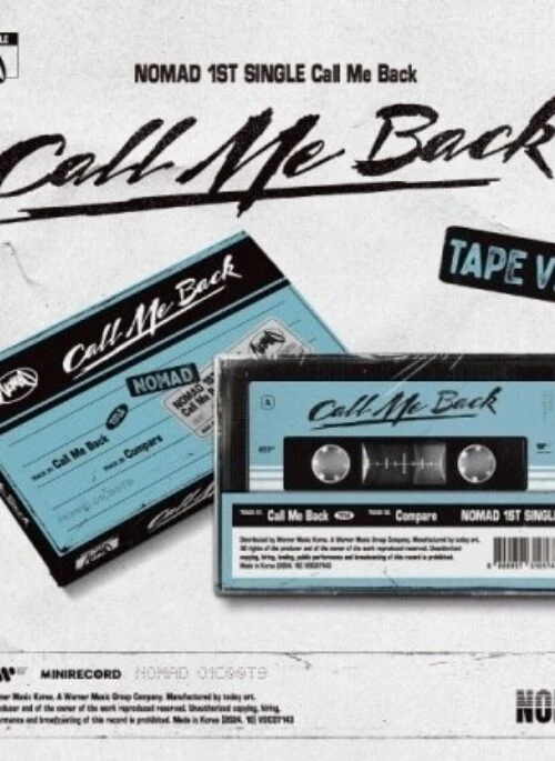 NOMAD 1st Single Album – Call Me Back | Cassette Tape, TAPE version