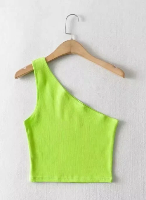 Neon Green One-Shoulder Top | Sieun – STAYC
