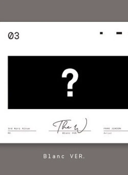 PARK JIHOON 3rd Mini Album – The W | Blanc version