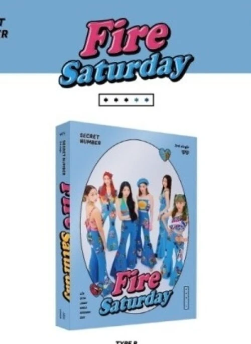 SECRET NUMBER 3rd Single Album – Fire Saturday | Standard Edition, B TYPE version