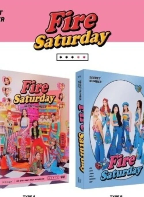 SECRET NUMBER 3rd Single Album – Fire Saturday Standard Edition | Set version