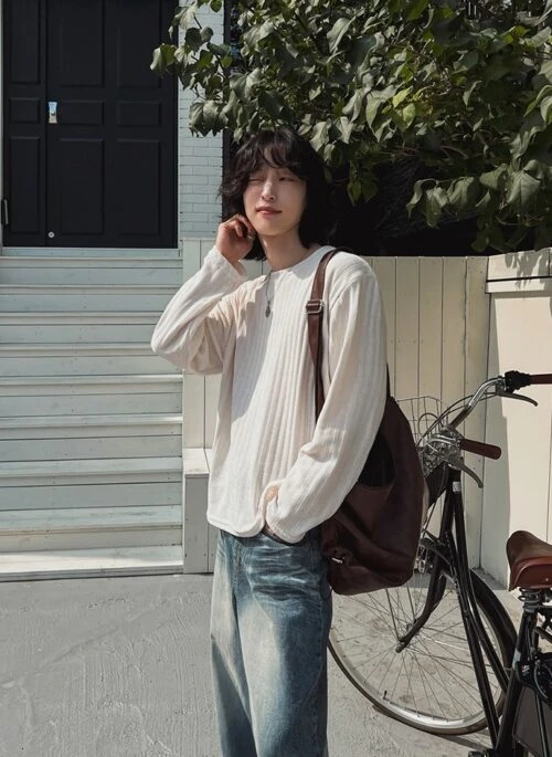 Striped Long Sleeve Casual Tee