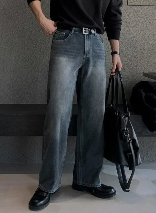 Blue Baggy Denim Jeans | Jungkook - BTS - Fashion Chingu