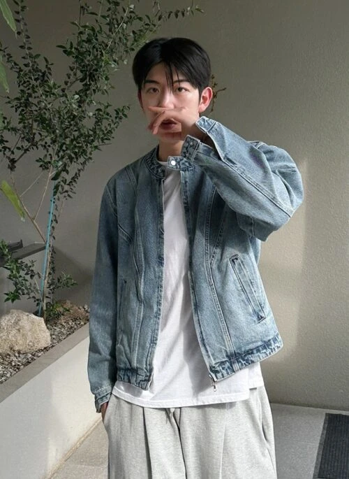 Vintage Style Casual Denim Jacket