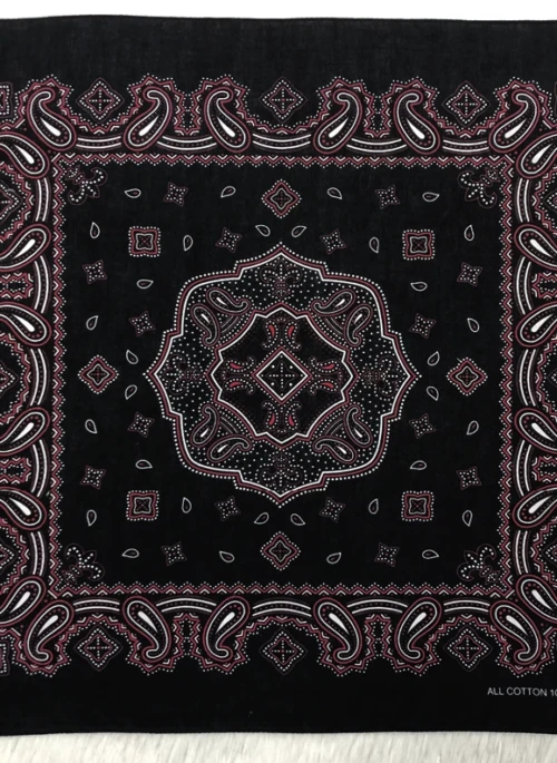 Black And Red Vintage Design Scarf | Taehyung – BTS