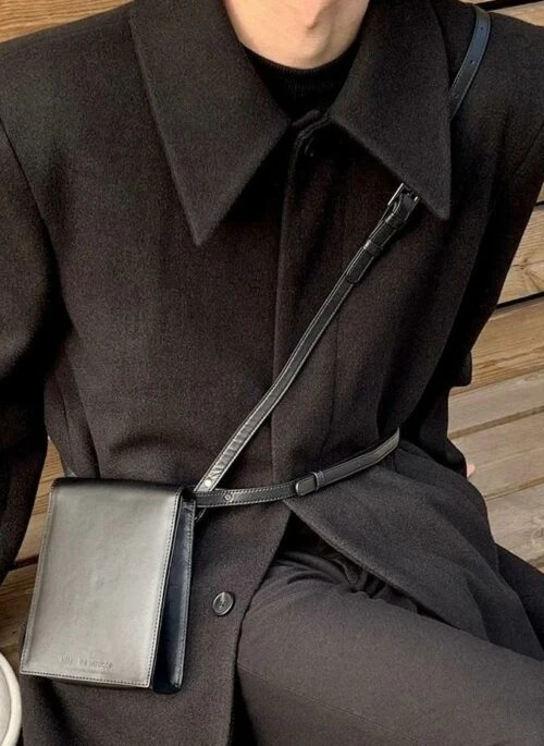 Black Doublesided Wool Coat Winter Edition