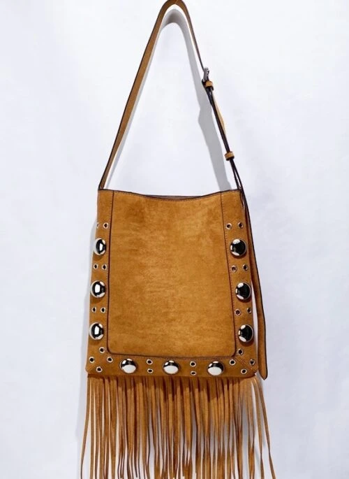 Brown Bohemian Style Shoulder Bag | Jooheon – Monsta X