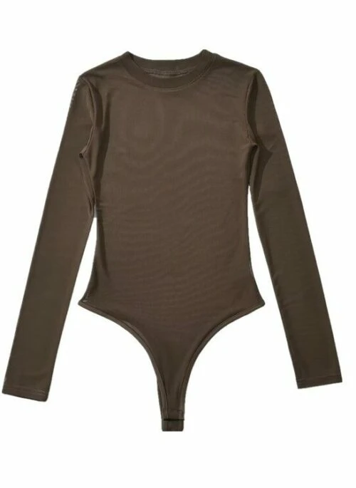 Brown See-Through Bodysuit | Jennie – BlackPink