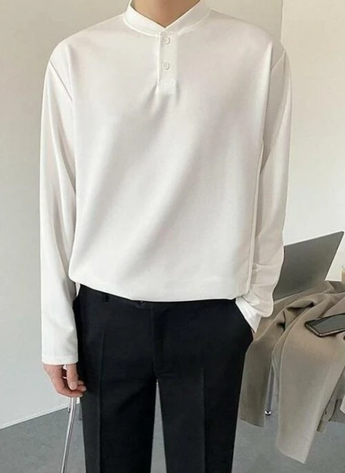 Casual Cotton Long Sleeve Pullover Top
