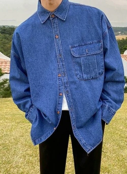Casual Denim Shirt Jacket