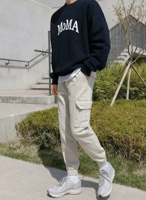 Casual Loose Cargo Jogger Pants