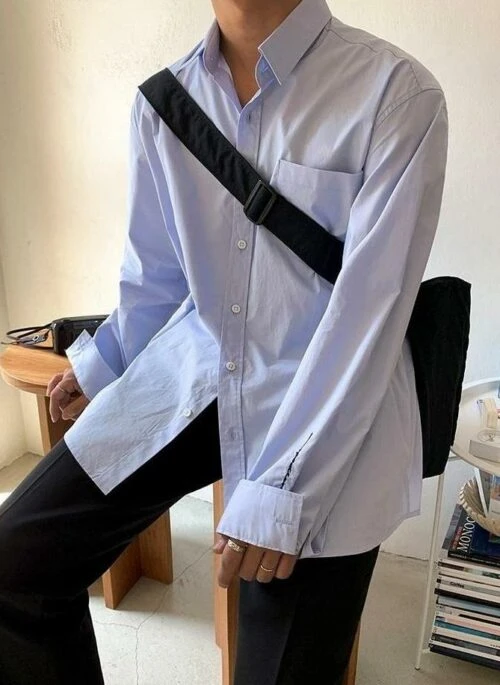 Casual Loose Fit Long Sleeve Shirt