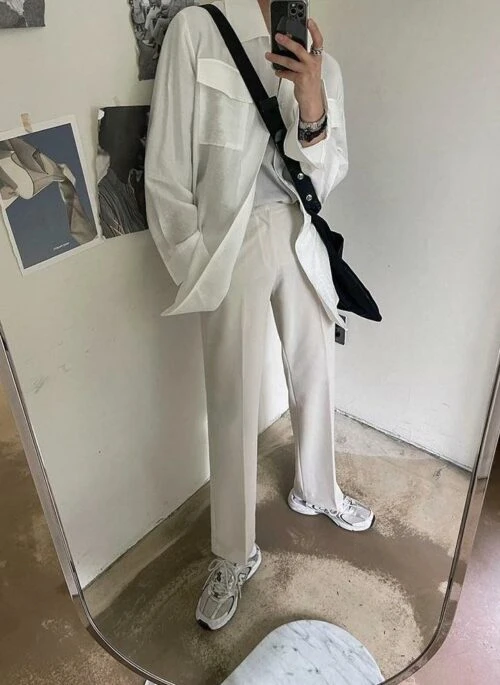 Casual Loose Solid Shirt Jacket
