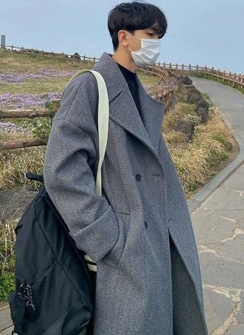 Casual Overcoat With Thickened Fabric