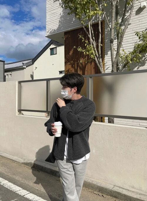 Cleanfit Casual Knit Cardigan Jacket