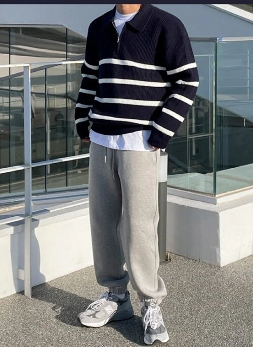 Colorblock Knit Pullover Sweater Casual Top