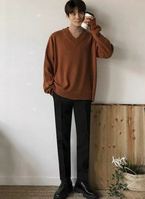 Cozy Vneck Knit Sweater