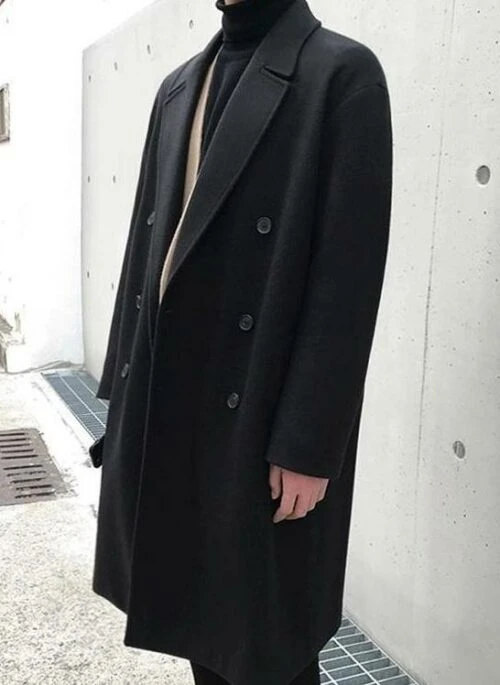 Highend Loose Fit Woolen Overcoat