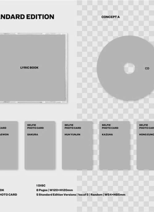 LE SSERAFIM Japan 4th Single Album – DIFFERENT | Standard edition
